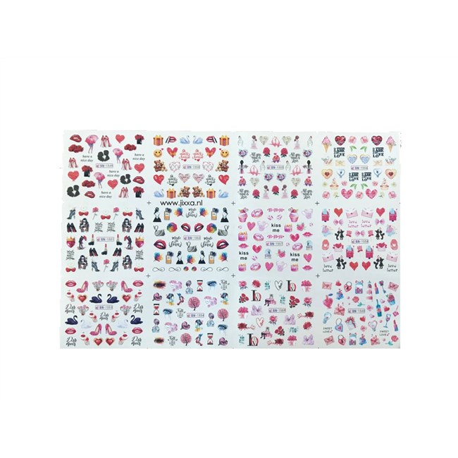 Water stickers/ water decals - 12 stuks 